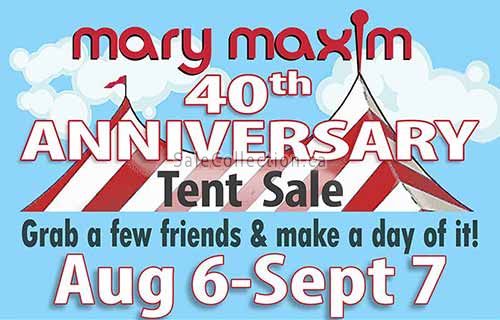 Mary Maxim Tent Sale 2026